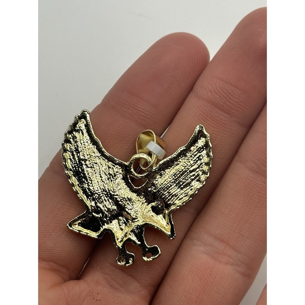 MSRP $40 Gold Tone Eagle Pendant Brand New - Picture 3 of 3